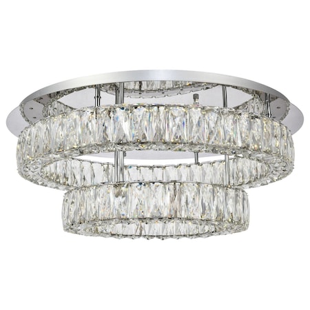 Elegant Lighting Monroe 2 Tier Led Flush Mount 3503F26L2C